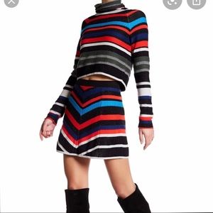 EUC. FREE PEOPLE multicolored sweater set